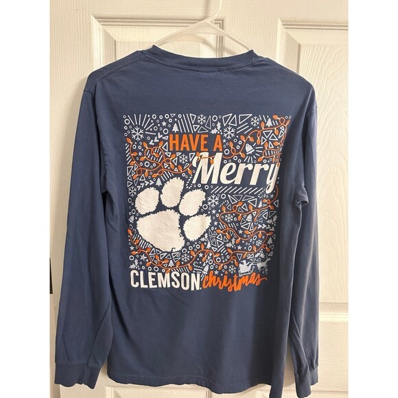 Clemson “Have a Merry Clemson Christmas” Long Sleeve Adult Small - Picture 1 of 3